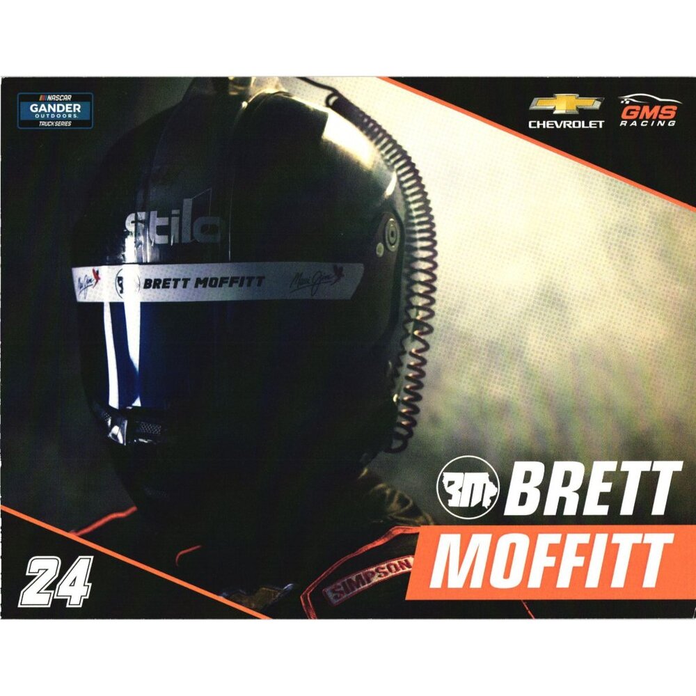 Brett Moffitt NASCAR Gander Outdoors 8" x 6.25" Hero Card Postcard Promo
